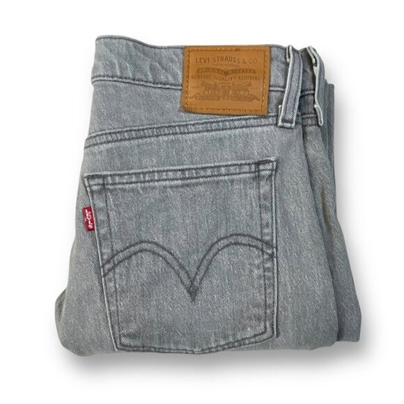 Levi's Wedgie Fit Straight Jeans Womes Sz 28 Smoky Skies High-Rise Big 'E' Denim - Picture 2 of 14